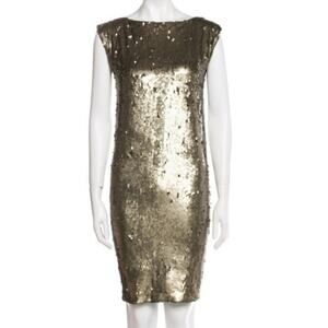 Alice + Olivia Cocktail Full Sequin Sheath Dress Holiday NWT Size XS
